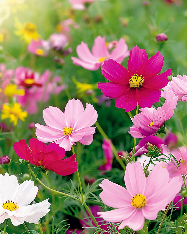 Dwarf Sensation Mixed frön (Cosmos bipinnatus) – ettårig blandning