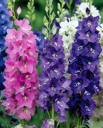 Riddarsporrefrön Imperial Mixed (Delphinium consolida) – ettårig blandning
