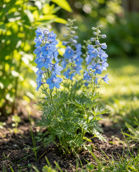 Riddarsporr Summer Blues (Delphinium grandiflorum) – ettåriga frön från SeedsChoice