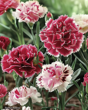 Indian Pinks Double Mix frön (Dianthus chinensis) – ettårig blomma