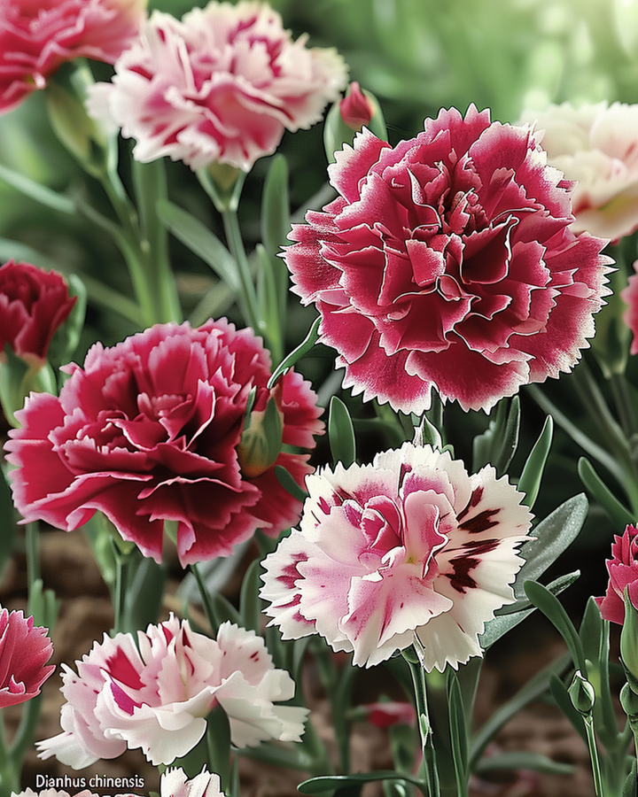 Indian Pinks Double Mix frön (Dianthus chinensis) – ettårig blomma