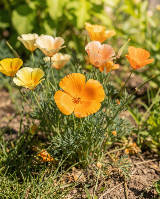 Eschscholtzia Single Mixed (Eschscholzia californica) – frön för ettåriga blommor från SeedsChoice
