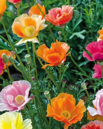 Double Flowered Mix frön (Eschscholzia californica) – ettårig blomma
