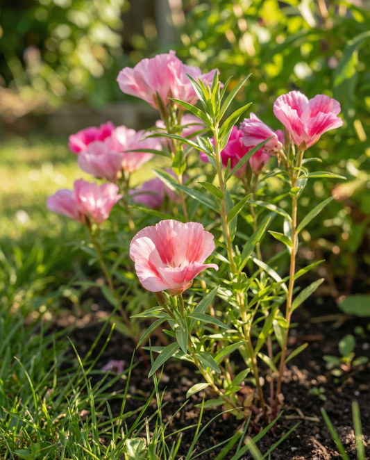 Godetia Mixed Single Flowered (Clarkia amoena) – ettåriga blomsterfrön från SeedsChoice