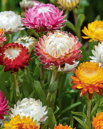 Eternellfrön Tom Thumb Dwarf (Helichrysum bracteatum) – ettårig blomma