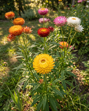 Eternell Monstrosum (Helichrysum bracteatum) – frön till ettårig blomma från SeedsChoice
