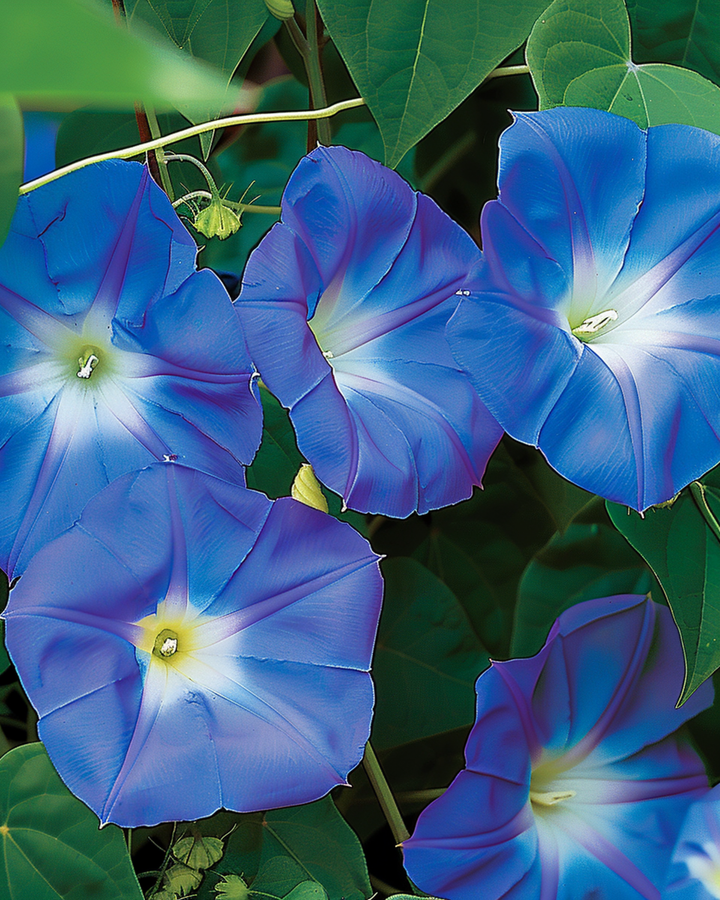 Klätterväxt Clarks Blue (Ipomoea tricolor) – frön till ettårig klätterväxt