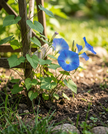 Purpurvinda Clarks Blue (Ipomoea tricolor) – frön för ettårig klängväxt från SeedsChoice