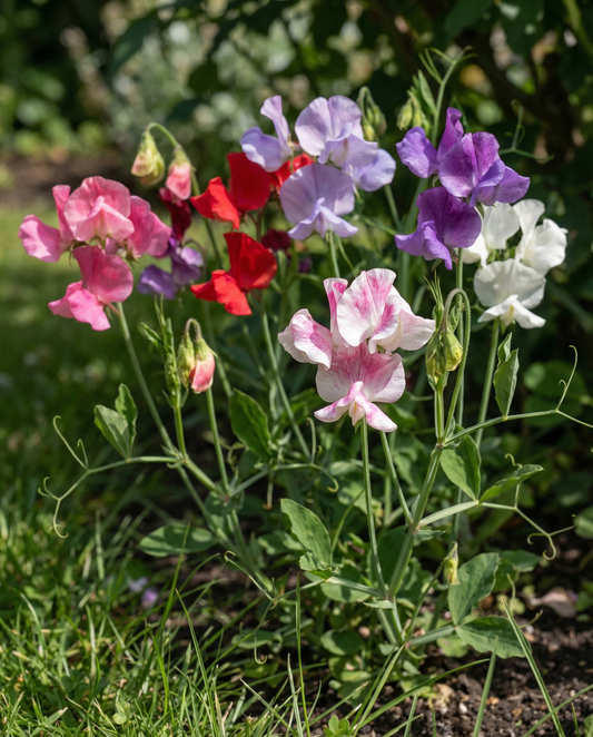 Luktärt Bijou Mixed (Lathyrus odoratus) – ettåriga blomsterfrön från SeedsChoice