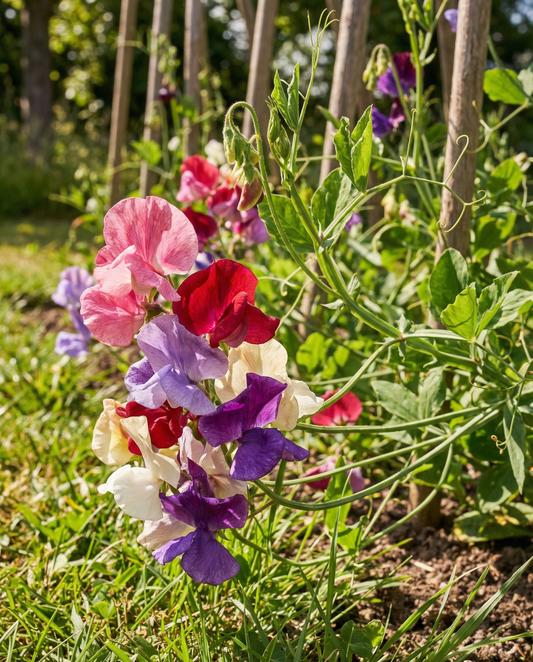 Luktärt Royal Family Mixed klätterväxt (Lathyrus odoratus) – frön för ettårig klätterväxt från SeedsChoice