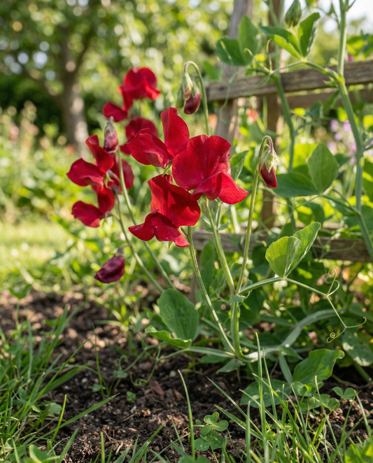 Luktärt Royal Family Red (Lathyrus odoratus) – frön till ettårig blomma från SeedsChoice