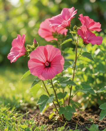 Malva Rose Red (Lavatera trimestris) – ettåriga frön från SeedsChoice