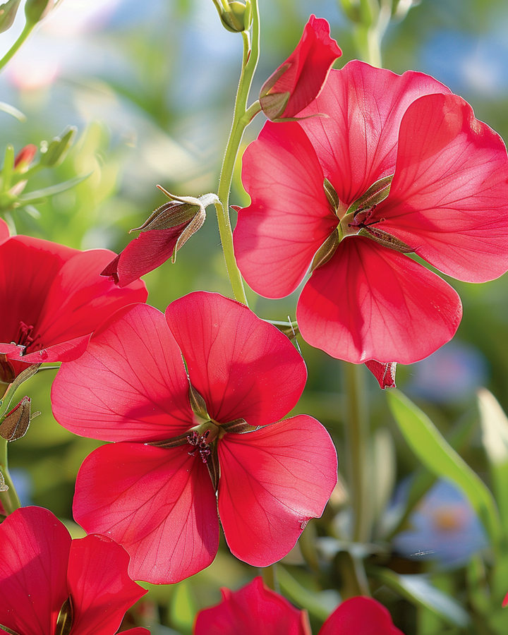 Scharlakanslinfrön (Linum grandiflorum) – ettårig