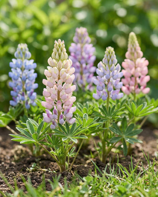 Lupin Pixie Delight (Lupinus nanus) – ettåriga blomsterfrön från SeedsChoice