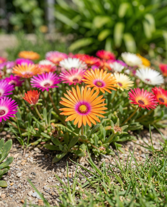 Livingstone daisy Rock Garden (Dorotheanthus bellidiformis) – ettårig blandning frön från SeedsChoice