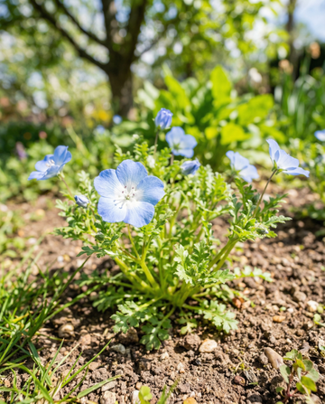 Baby Blue Eyes Sky marktäckare (Nemophila menziesii) – ettåriga frön från SeedsChoice