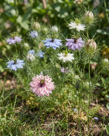 Love In The Mist Persian Jewels (Nigella damascena) – frön för ettårig blandning från SeedsChoice