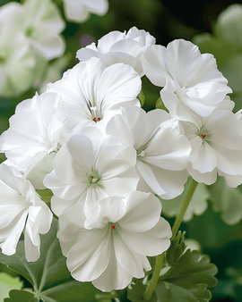 Geraniumfrön Apollo F1 vit Pelargonium zonale ettårig
