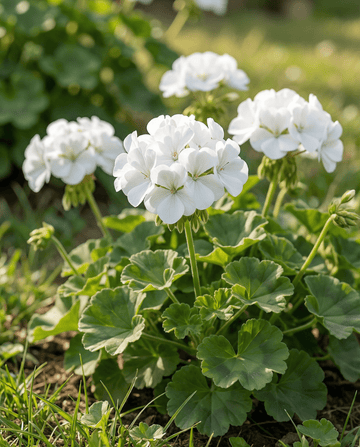 Geranium Apollo F1 White (Pelargonium zonale) – ettåriga frön från SeedsChoice