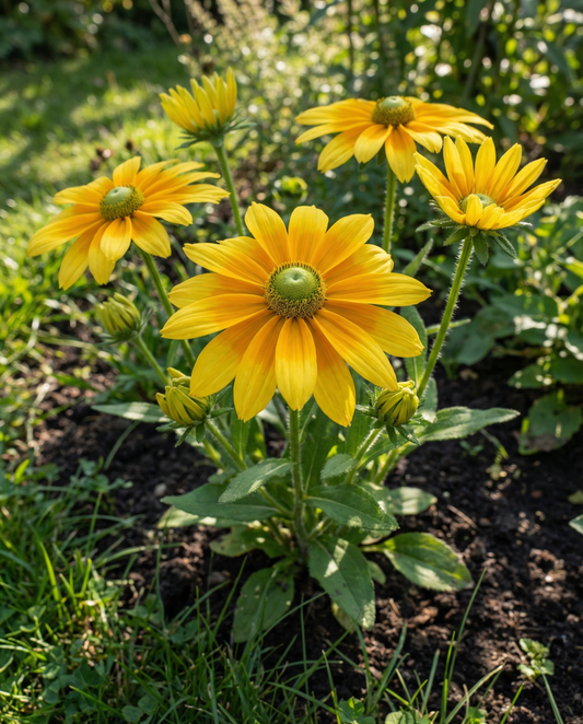 Rudbeckia hirta Prairie Sun – ettåriga blomfrön från SeedsChoice