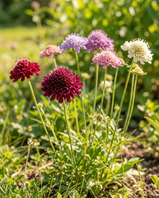 Scabiosafrön Scabiosa Atropurpurea ettårig mix (Scabiosa atropurpurea) – ettårig blandning från SeedsChoice