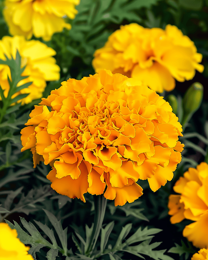 Afrikansk tagetes Maximix Mix 25 cm-frön (Tagetes erecta) – ettårig blomma