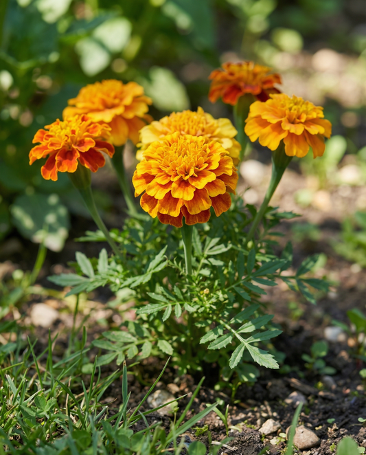 Afrikansk tagetes Maximix Mix 25 cm (Tagetes erecta) – ettåriga blomsterfrön från SeedsChoice
