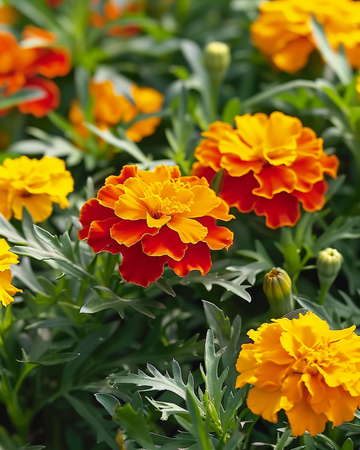 Franska ringblomma Harmony Petite frön (Tagetes patula) – ettårig blomma