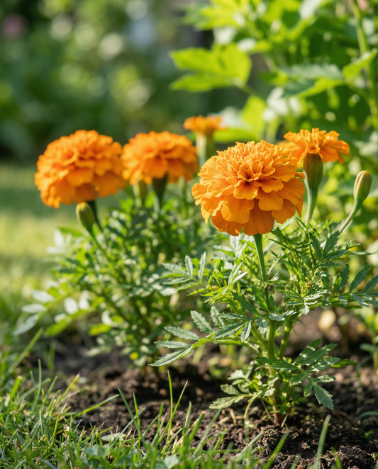 Fransk tagetes Bolero (Tagetes patula) – frön för ettåriga blommor från SeedsChoice