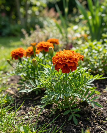 Fransk sammetsblomma Tangerine (Tagetes patula) – ettåriga blomsterfrön från SeedsChoice