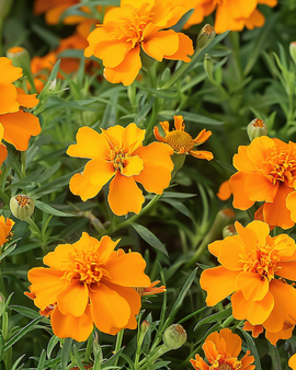Tagetes Orange Gem-frön, Tagetes tenuifolia – ettårig blomma