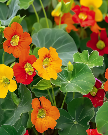 Krasse Mixed Single frön (Tropaeolum majus) – ettårig blomma