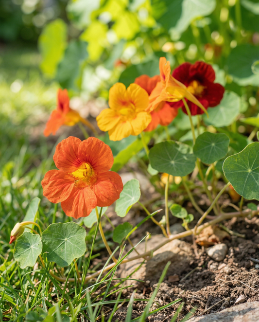 Krasse Glorious Gleam (Tropaeolum majus) – ettåriga frön från SeedsChoice