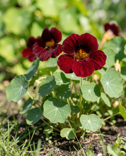 Krasse Black Velvet (Tropaeolum majus) – ettåriga blomfrön från SeedsChoice