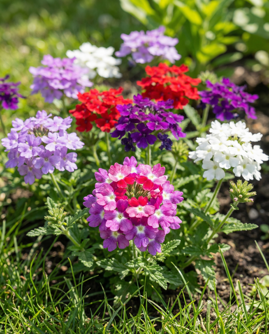 Blandad (Verbena hybrida) – ettåriga blomsterfrön från SeedsChoice