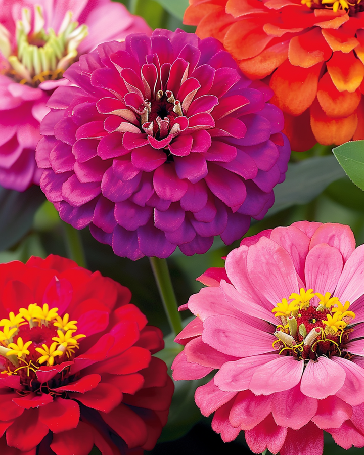 Fröer av Dahlia Flowered (Zinnia elegans) – ettårig blomma