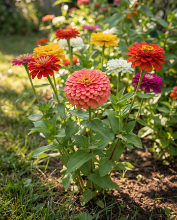 Giants Of California Mixed Colors (Zinnia elegans) – frön för ettårig blandning från SeedsChoice