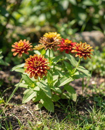 Persian Carpet (Zinnia haageana) – ettåriga frön från SeedsChoice