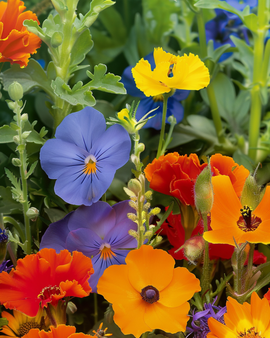 Ätliga blommor frön årlig mix för rätter och dekoration