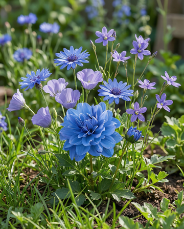 Blå sommarmix nyanser – ettåriga blomsterfrön från SeedsChoice