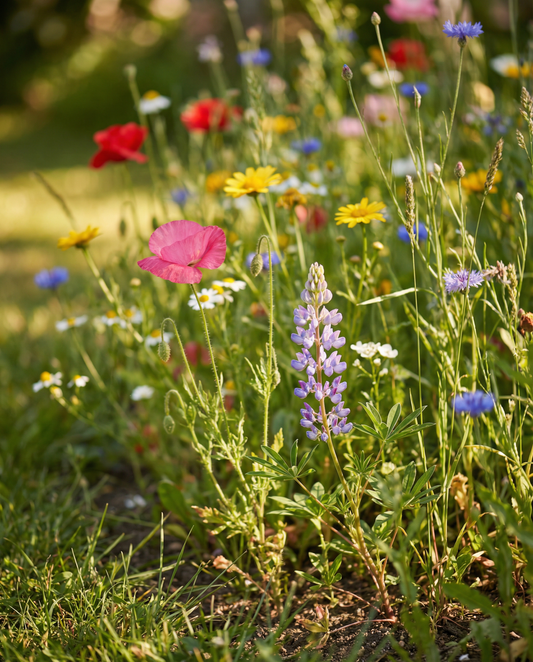 Ängsmix för sommarblomning – ettåriga blomsterfrön från SeedsChoice