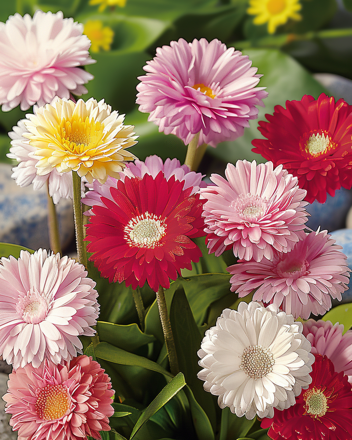 Tusensköna storblommig blandad frön (Bellis perennis) – tvåårig blomma