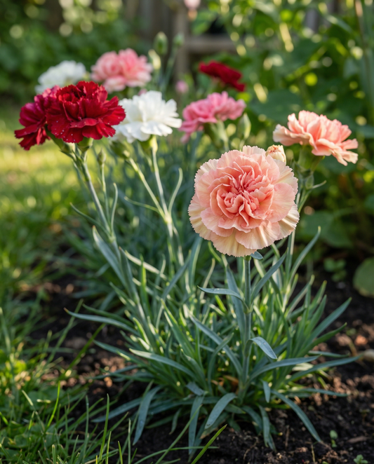 Carnation Grenadin Mixed (Dianthus caryophyllus) – blandning av tvååriga frön från SeedsChoice