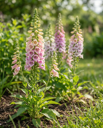 Blandade färger 140 cm horti tops (Digitalis purpurea) – tvååriga blomsterfrön från SeedsChoice