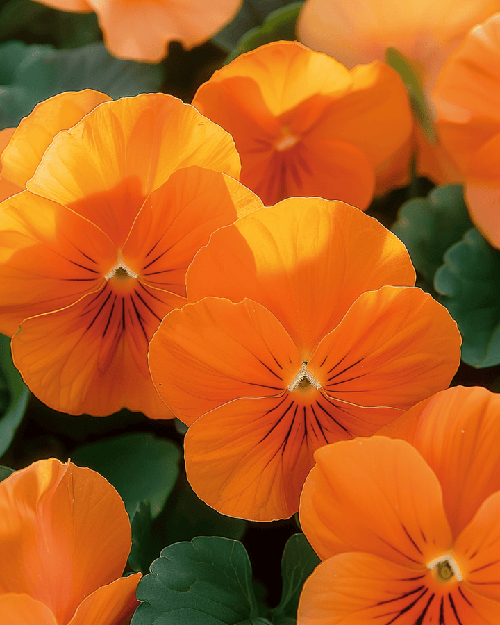 Pensé Pure Orange frön (Viola wittrockiana) – tvåårig blomma