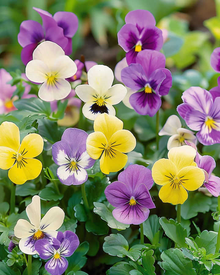 Bambini Mixed-frön (Viola cornuta) – tvåårig blomma