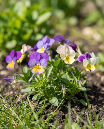 Bambini Mixed (Viola cornuta) – tvååriga blomsterfrön från SeedsChoice