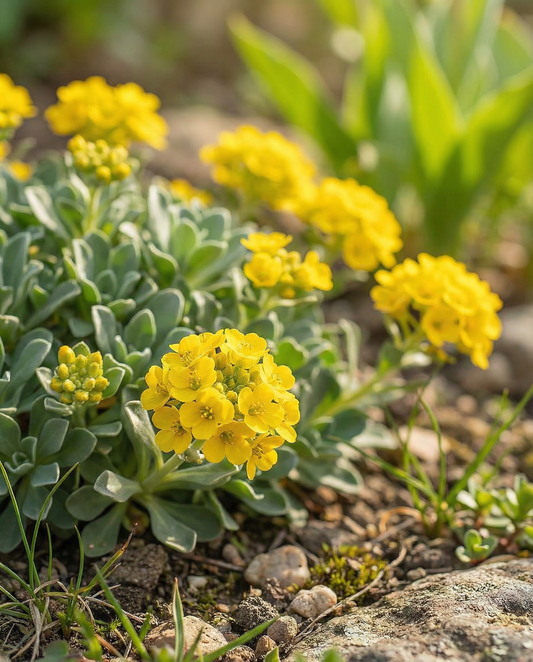 Alyssum Golddust (Aurinia saxatilis) – fleråriga frön från SeedsChoice