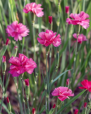 Backnejlika Carmine Rose-frön (Dianthus deltoides) – perenn