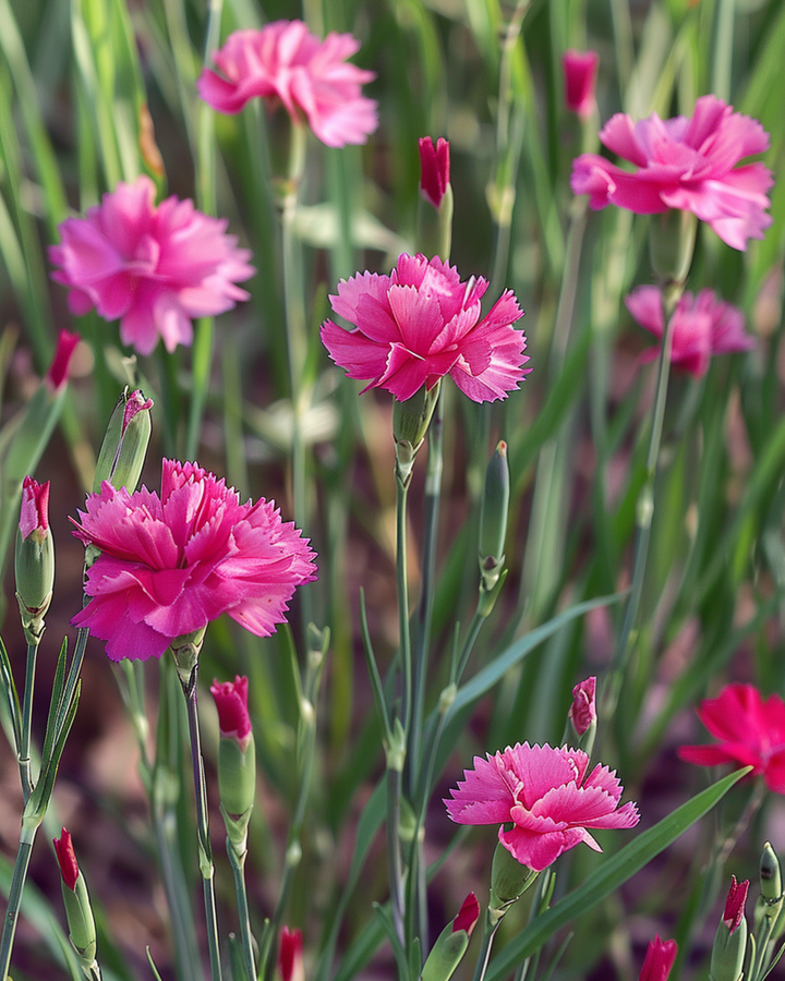 Backnejlika Carmine Rose-frön (Dianthus deltoides) – perenn